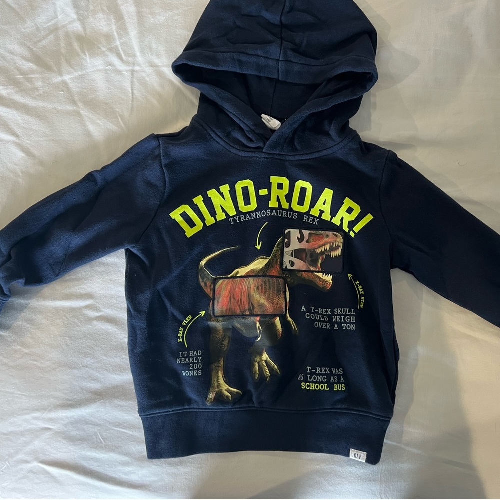 Gap dinosaur sweatshirt 4 year